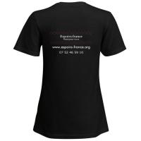 T short femme noir verso